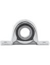 Foot supports with bearings in stamped sheet metal
