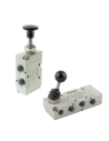 3/8 pneumatic valves operated by lever brand Aignep